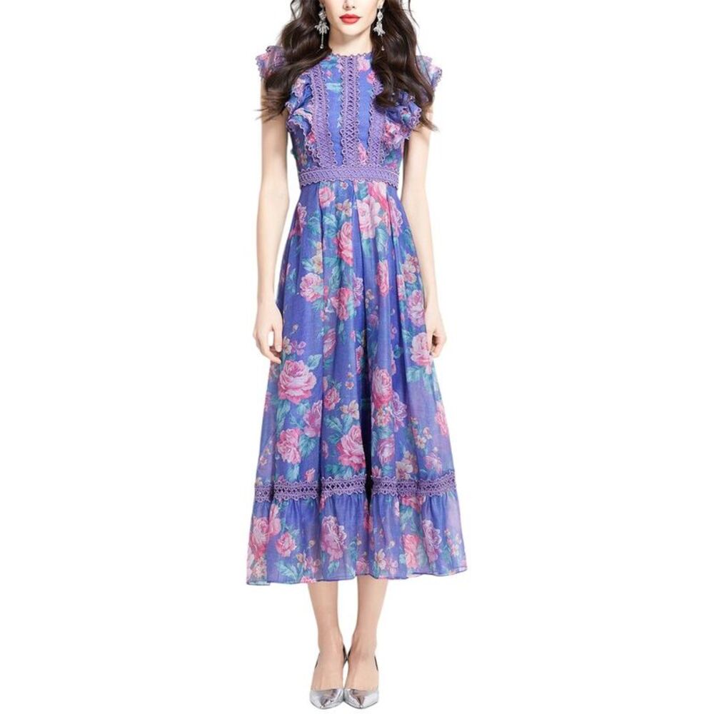 Elaine Womens Midi Dress